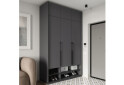 Шкаф Moreli Ramo / Рамо R-0006 3-дверный со штангой, полками и антресолью 148,4 см, антрацит - Изображение 2 Изображение 2 - Шкаф Moreli Ramo / Рамо R-0006 3-дверный со штангой, полками и антресолью 148,4 см, антрацит