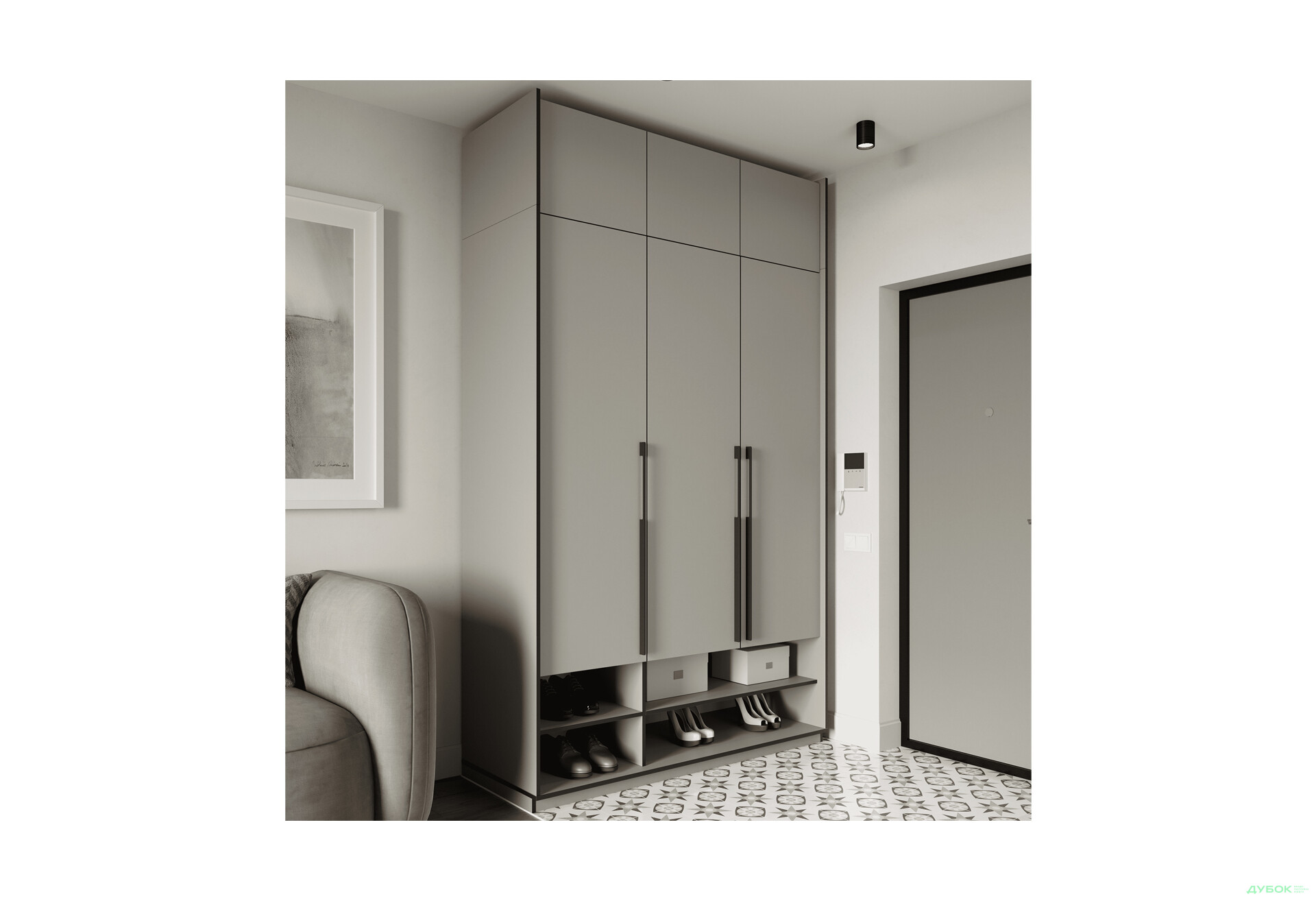 Шафа Moreli Ramo / Рамо R-0006 3-дверна зі штангою, полицями та антресоллю 148,4 см, кашемір - Зображення 2 Зображення 2 - Шафа Moreli Ramo / Рамо R-0006 3-дверна зі штангою, полицями та антресоллю 148,4 см, кашемір