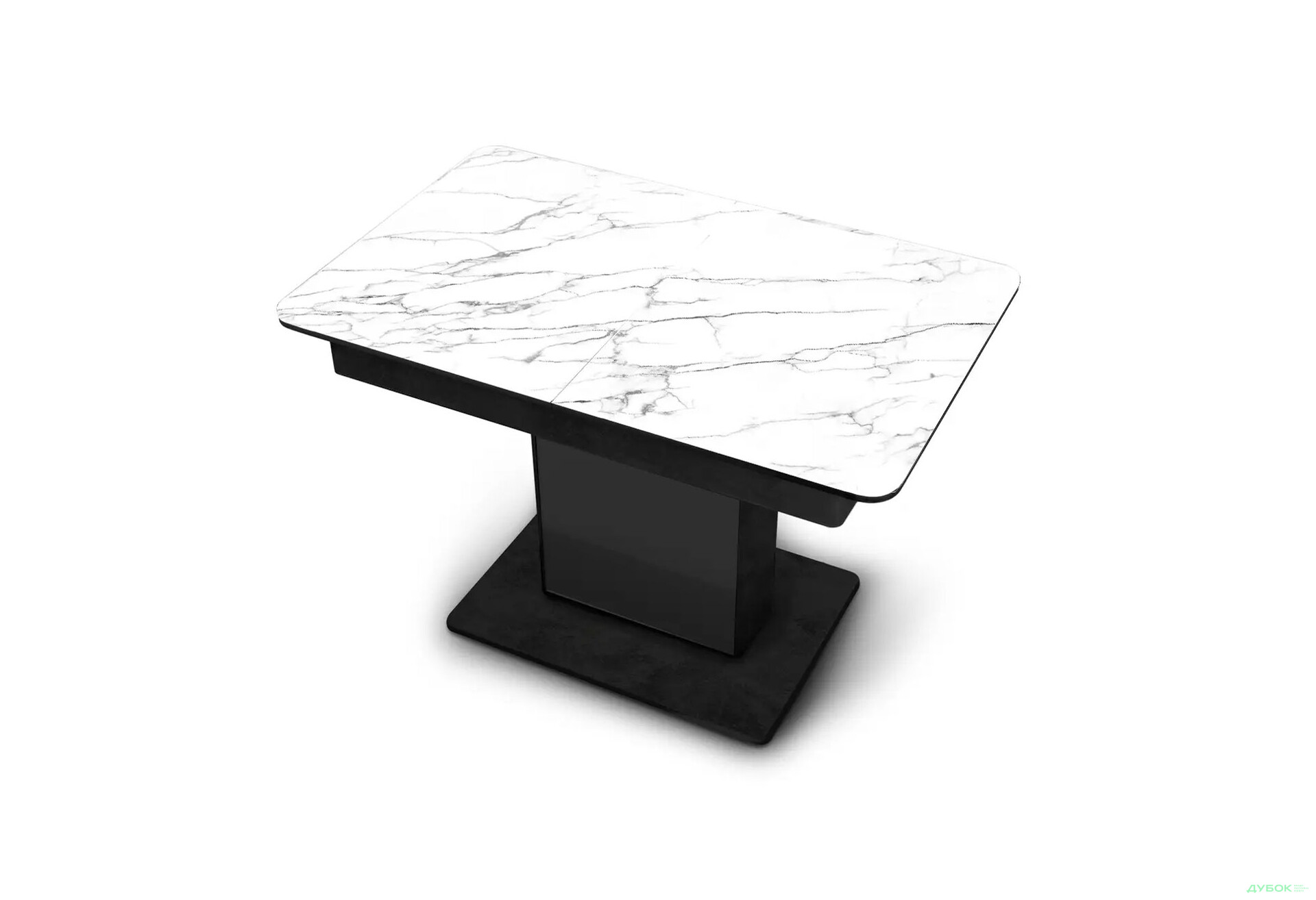 Стіл кухонний Jam Бостон Т розкладний, 140 / 180 см, бетон чорний / діамант - Зображення 1 Зображення 1 - Стіл кухонний Jam Бостон Т розкладний, 140 / 180 см, бетон чорний / діамант