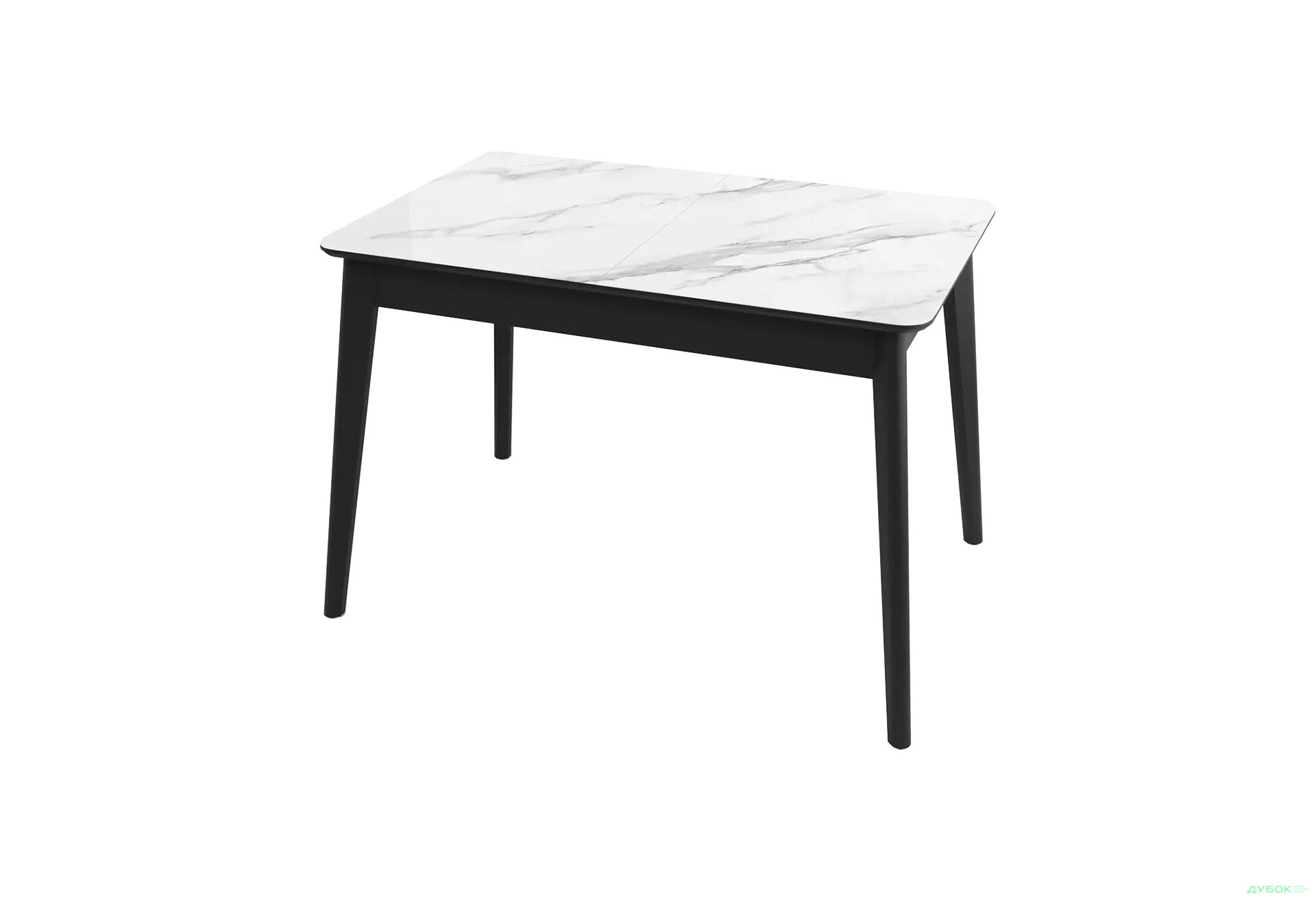 Стіл кухонний Jam Честер розкладний 120 / 160 см, чорний 38М / діамант - Зображення 1 Зображення 1 - Стіл кухонний Jam Честер розкладний 120 / 160 см, чорний 38М / діамант