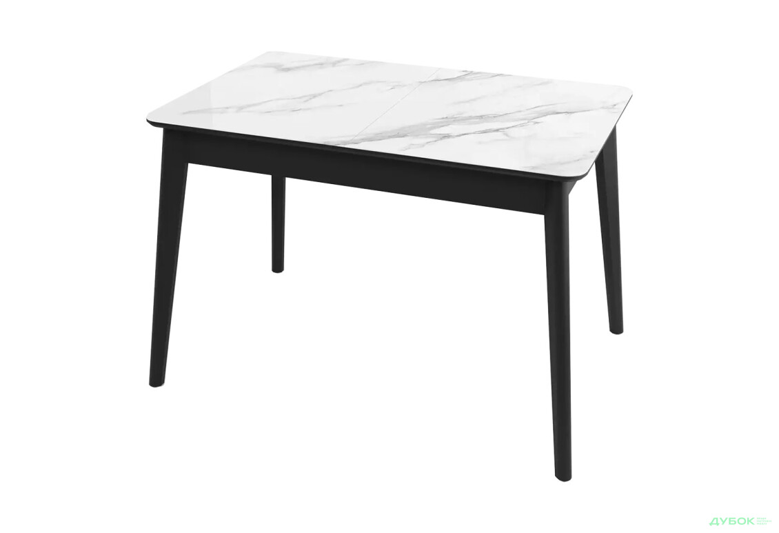 Стіл кухонний Jam Честер розкладний 120 / 160 см, чорний 38М / діамант - Зображення 1 Зображення 1 - Стіл кухонний Jam Честер розкладний 120 / 160 см, чорний 38М / діамант