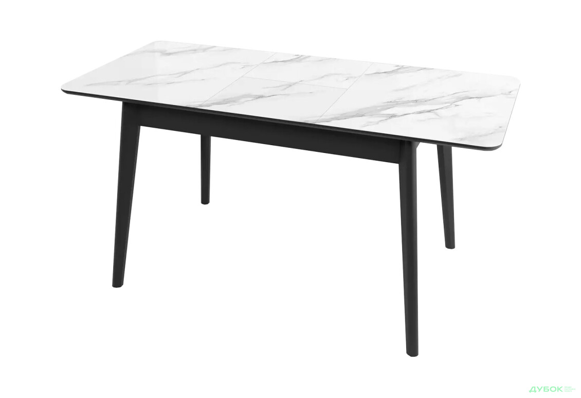 Стіл кухонний Jam Честер розкладний 120 / 160 см, чорний 38М / діамант - Зображення 7 Зображення 7 - Стіл кухонний Jam Честер розкладний 120 / 160 см, чорний 38М / діамант