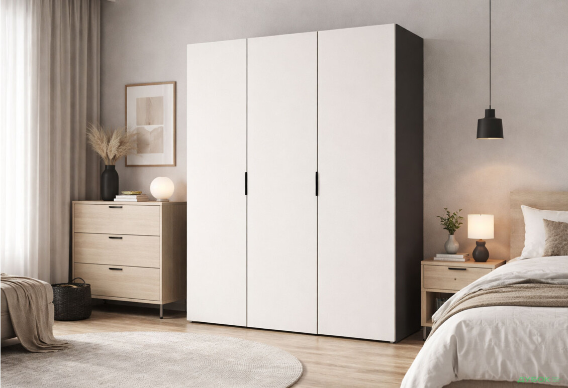 Изображение 2 - Шкаф Вип-Мастер Модус с 3 дверями 150 см, антрацит / белый