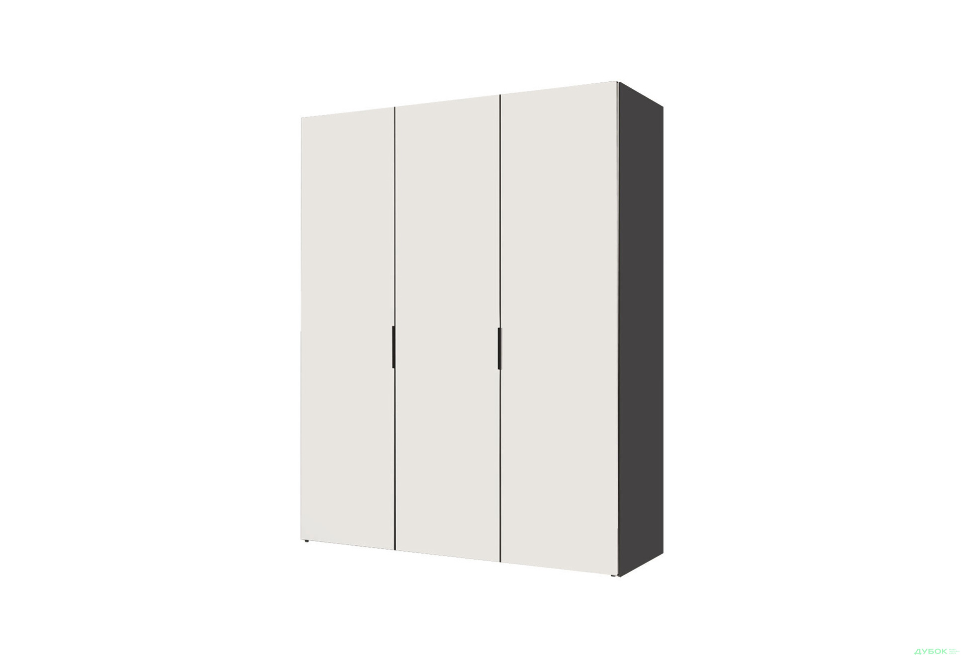 Шкаф Вип-Мастер Модус с 3 дверями 150 см, антрацит / белый - Изображение 1 Изображение 1 - Шкаф Вип-Мастер Модус с 3 дверями 150 см, антрацит / белый