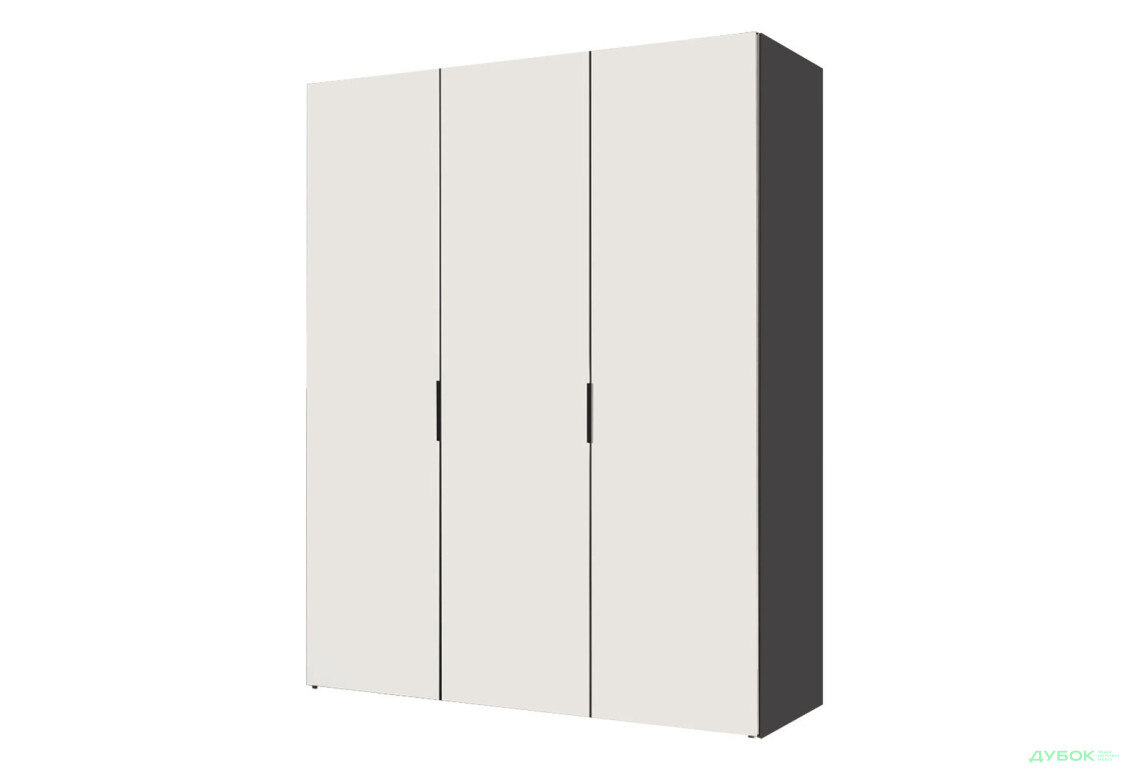 Шкаф Вип-Мастер Модус с 3 дверями 150 см, антрацит / белый - Изображение 1 Изображение 1 - Шкаф Вип-Мастер Модус с 3 дверями 150 см, антрацит / белый