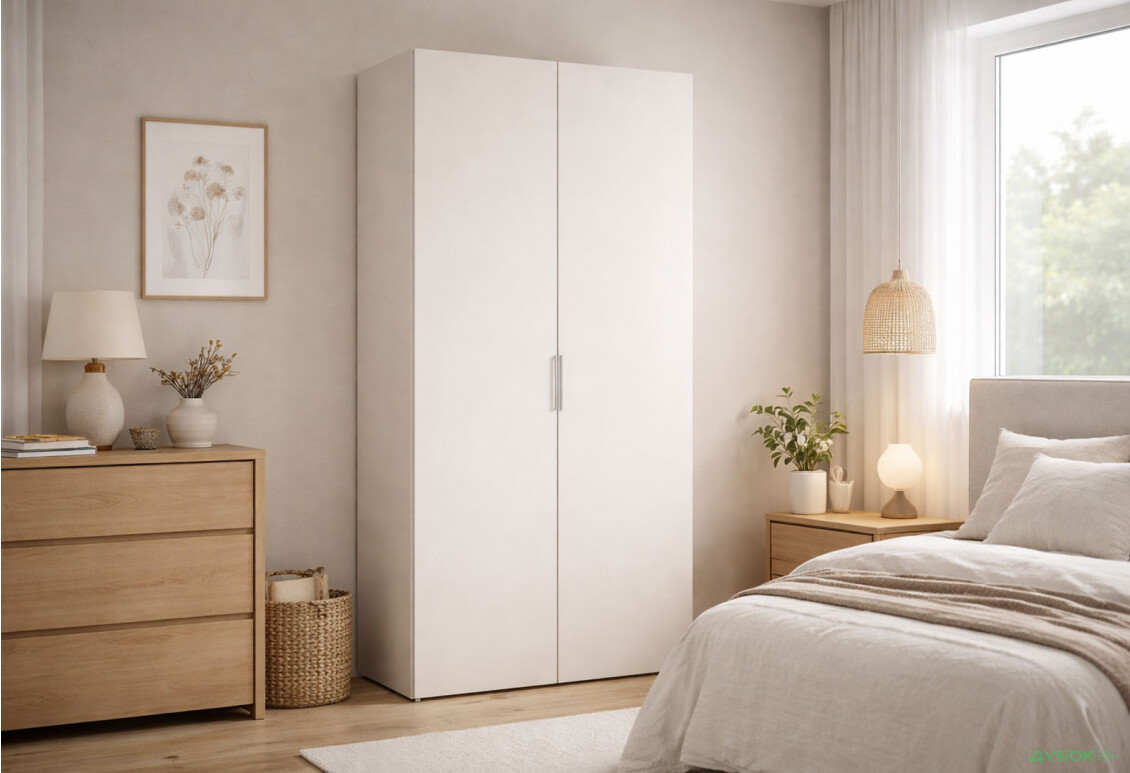 Зображення 2 - Шафа VIP-master Модус з 2 дверима 100 см, біла