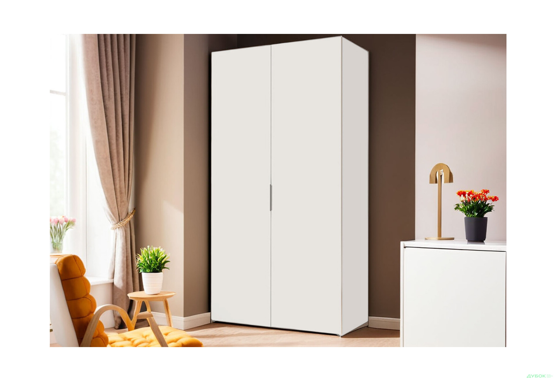 Шафа VIP-master Модус з 2 дверима 100 см, біла - Зображення 2 Зображення 2 - Шафа VIP-master Модус з 2 дверима 100 см, біла