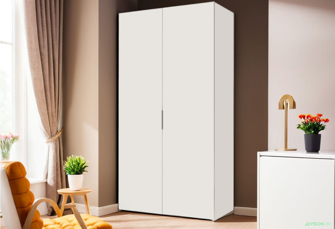 Шафа VIP-master Модус з 2 дверима 100 см, біла - Зображення 2 Зображення 2 - Шафа VIP-master Модус з 2 дверима 100 см, біла