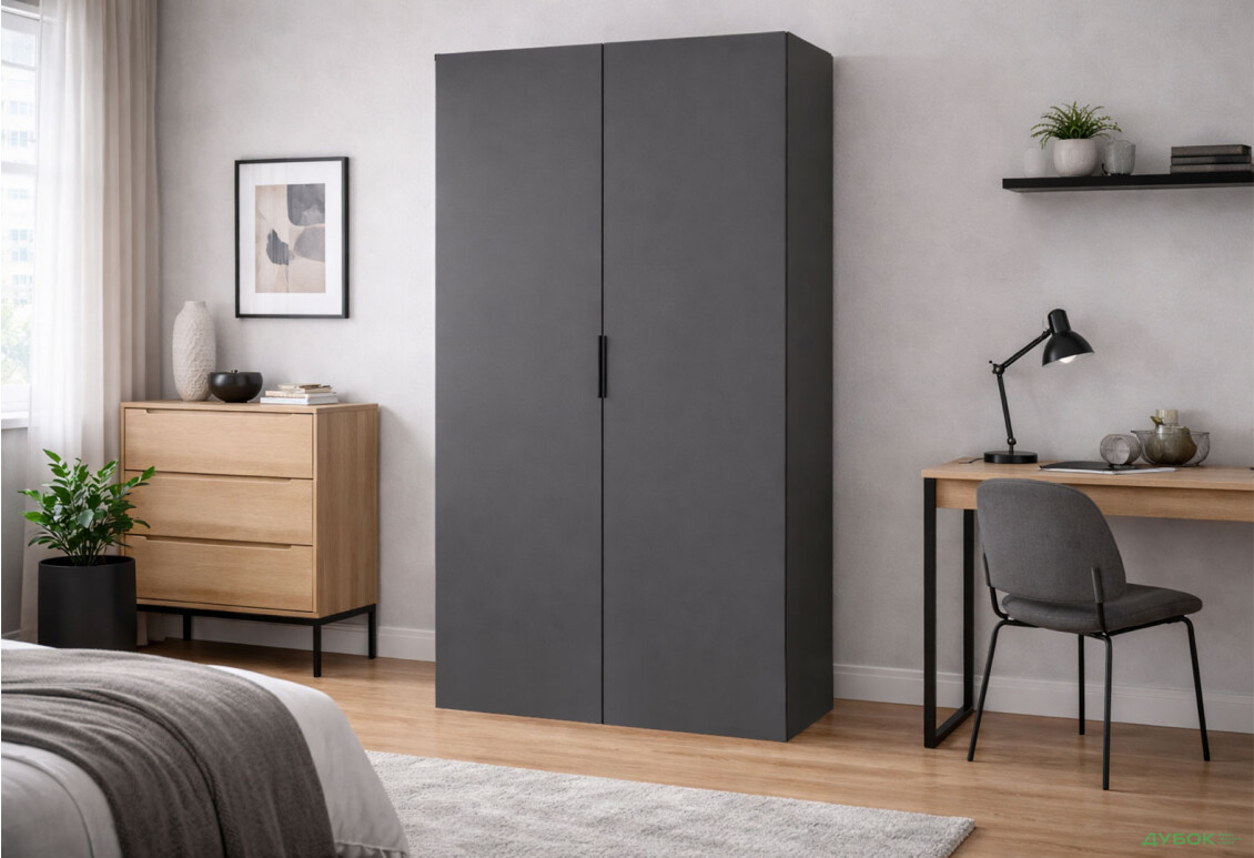 Изображение 2 - Шкаф Вип-Мастер Модус с 2 дверями 100 см, антрацит