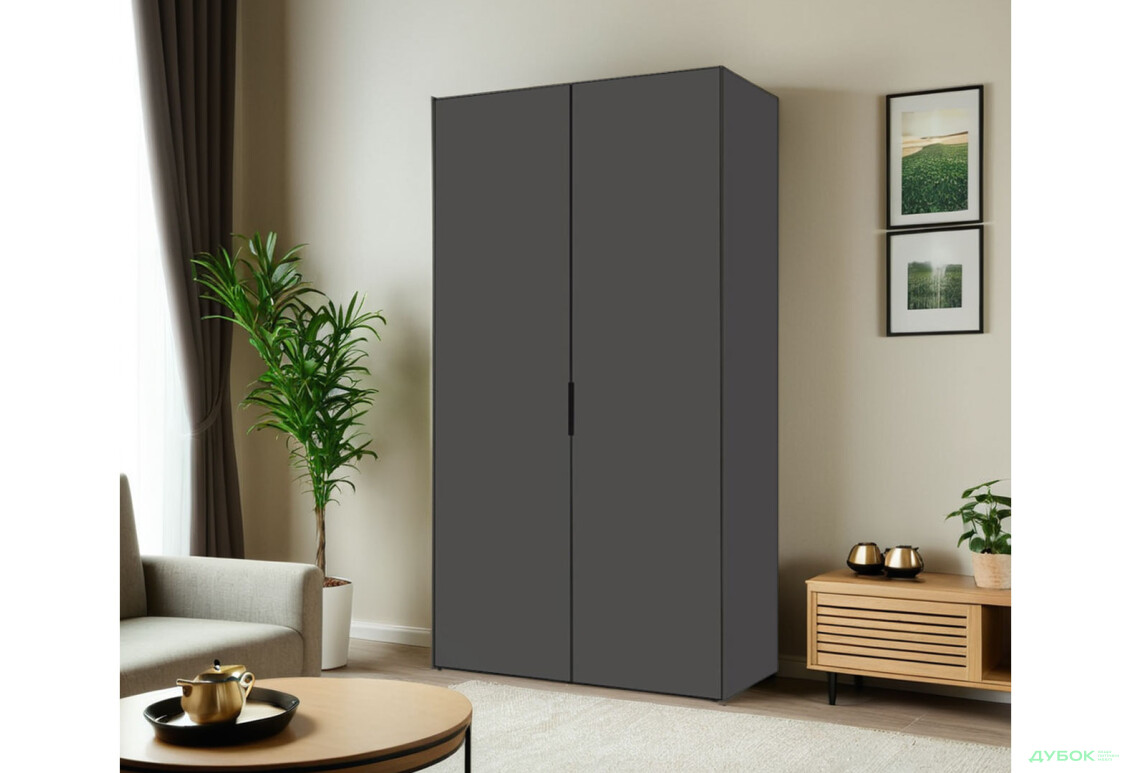 Шафа VIP-master Модус з 2 дверима 100 см, антрацит - Зображення 2 Зображення 2 - Шафа VIP-master Модус з 2 дверима 100 см, антрацит