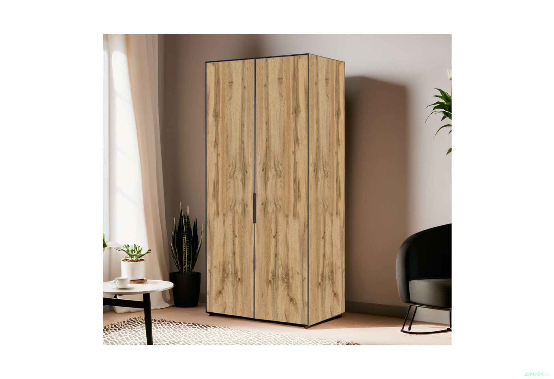 Шафа VIP-master Модус з 2 дверима 100 см, дуб аппалачі - Зображення 2 Зображення 2 - Шафа VIP-master Модус з 2 дверима 100 см, дуб аппалачі