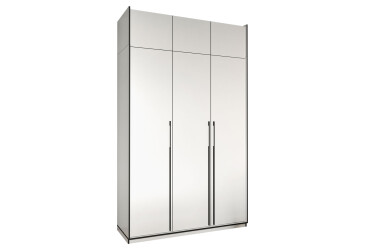Шафа Moreli Ramo / Рамо R-0016 3-дверна зі штангою, полицями та антресоллю 148,4 см, біла