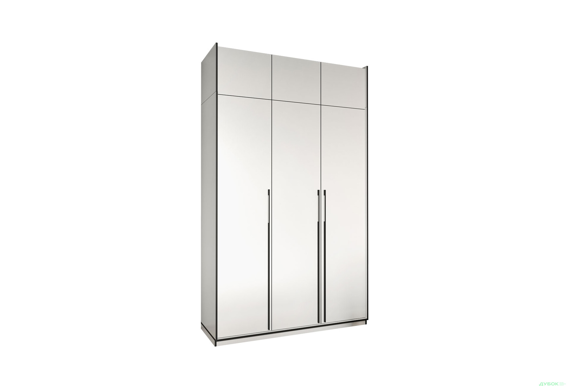 Изображение 1 - Шкаф Moreli Ramo / Рамо R-0016 3-дверный со штангой, полками и антресолью 148,4 см, белый