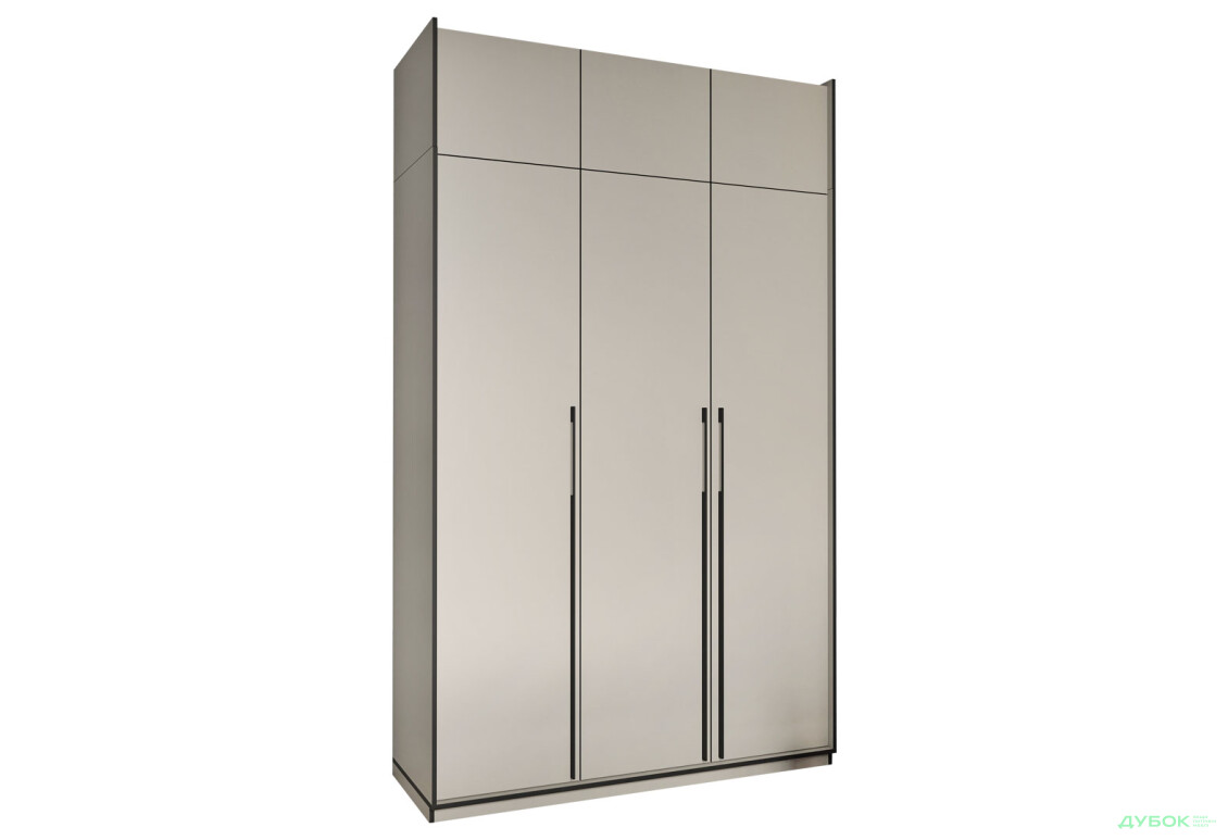 Шкаф Moreli Ramo / Рамо R-0016 3-дверный со штангой, полками и антресолью 148,4 см, кашемир