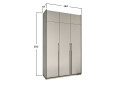 Шкаф Moreli Ramo / Рамо R-0016 3-дверный со штангой, полками и антресолью 148,4 см, кашемир - Изображение 3 Изображение 3 - Шкаф Moreli Ramo / Рамо R-0016 3-дверный со штангой, полками и антресолью 148,4 см, кашемир