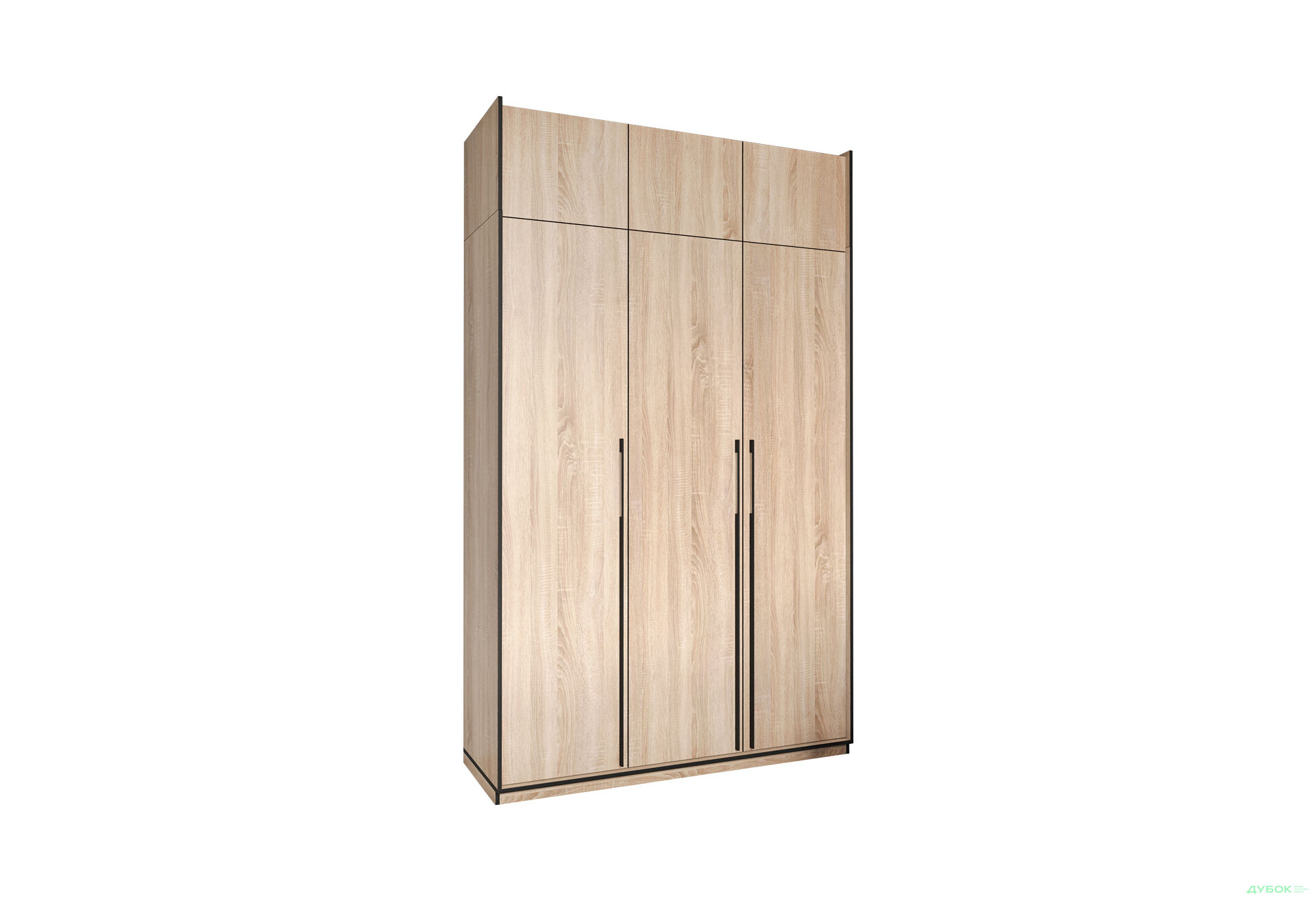 Шкаф Moreli Ramo / Рамо R-0016 3-дверный со штангой, полками и антресолью 148,4 см, дуб сонома - Изображение 1 Изображение 1 - Шкаф Moreli Ramo / Рамо R-0016 3-дверный со штангой, полками и антресолью 148,4 см, дуб сонома