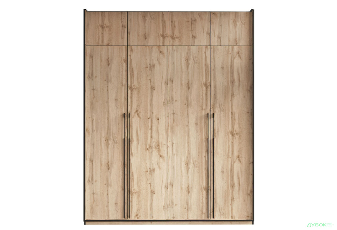 Шкаф Moreli Ramo / Рамо R-0017 4-дверный с полками и антресолью 196,8 см, дуб аппалачи - Изображение 1 Изображение 1 - Шкаф Moreli Ramo / Рамо R-0017 4-дверный с полками и антресолью 196,8 см, дуб аппалачи