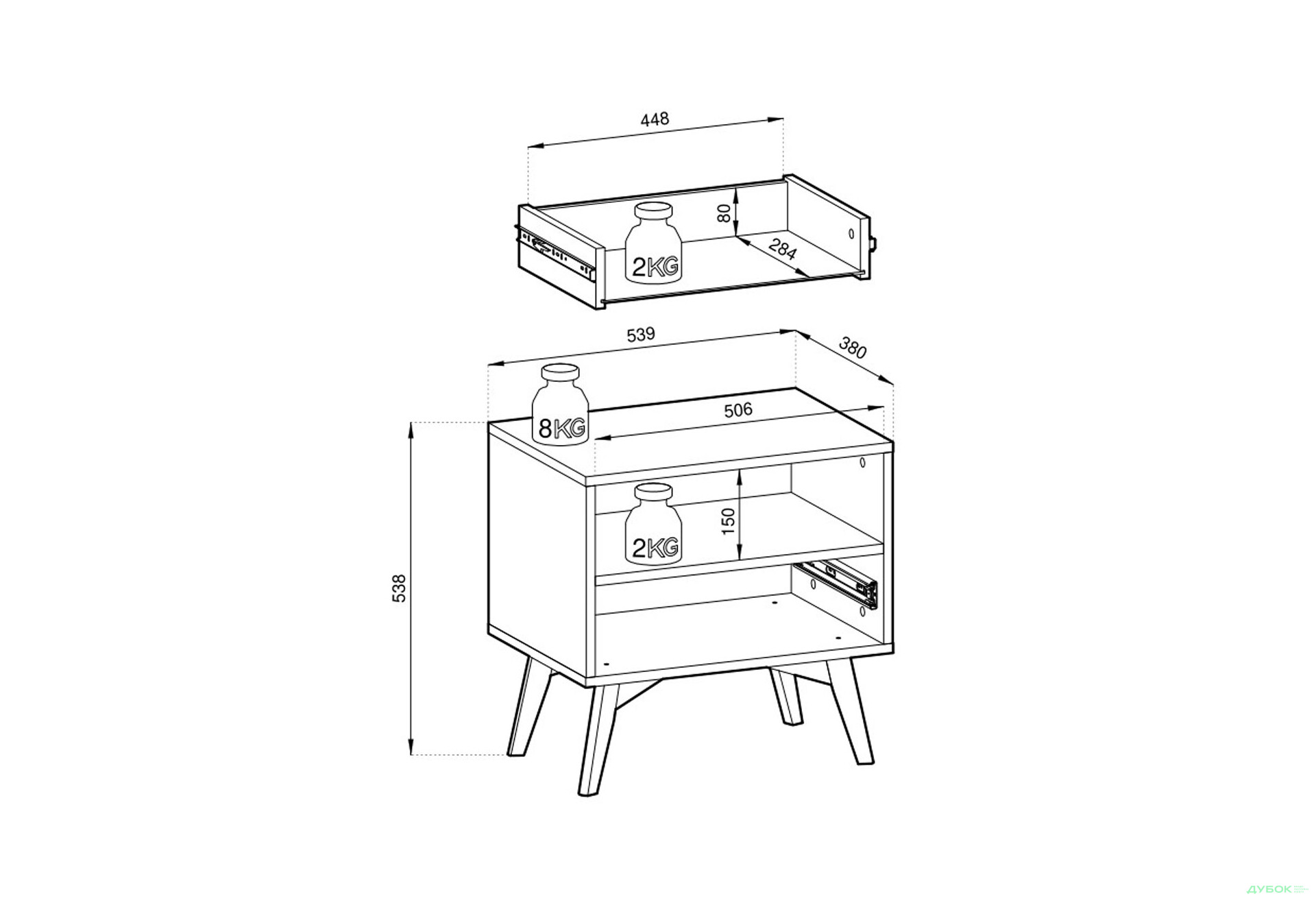 Тумба приліжкова Perfect Home Форест / Forest S54 53 см, беж пісочний / ялиця сканді - Зображення 7 Зображення 7 - Тумба приліжкова Perfect Home Форест / Forest S54 53 см, беж пісочний / ялиця сканді