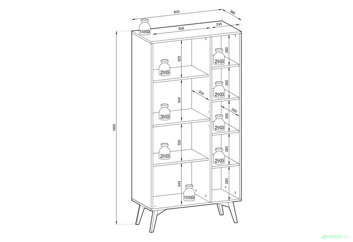 Изображение 7 - Шкаф-стеллаж комбинированный Perfect Home Форест / Forest RG80 80 см, беж песочный / ель сканди