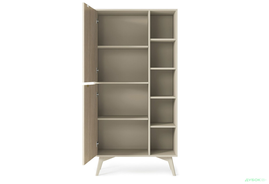 Изображение 3 - Шкаф-стеллаж комбинированный Perfect Home Форест / Forest RG80 80 см, беж песочный / ель сканди