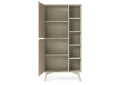 Изображение 3 - Шкаф-стеллаж комбинированный Perfect Home Форест / Forest RG80 80 см, беж песочный / ель сканди