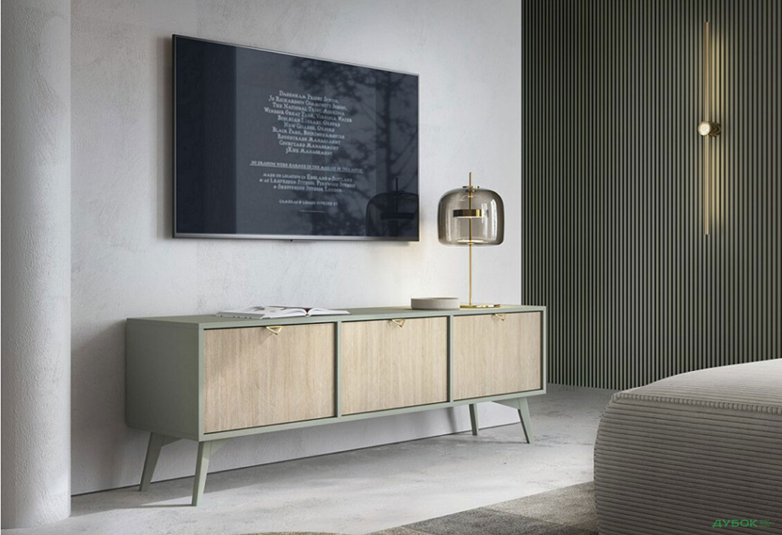 Тумба під ТВ Perfect Home Форест / Forest RTV158 158 см, евкаліпт / ялиця сканді - Зображення 4 Зображення 4 - Тумба під ТВ Perfect Home Форест / Forest RTV158 158 см, евкаліпт / ялиця сканді