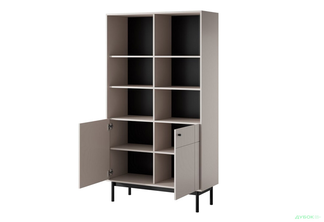 Изображение 2 - Шкаф-стеллаж комбинированный Perfect Home Джапанди / Japandi R104 103 см, кашемир
