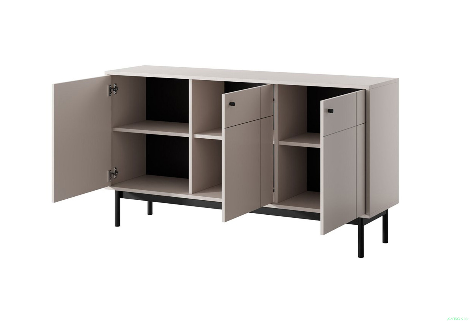 Комод Perfect Home Джапанді / Japandi K154 153 см, кашемір - Зображення 2 Зображення 2 - Комод Perfect Home Джапанді / Japandi K154 153 см, кашемір