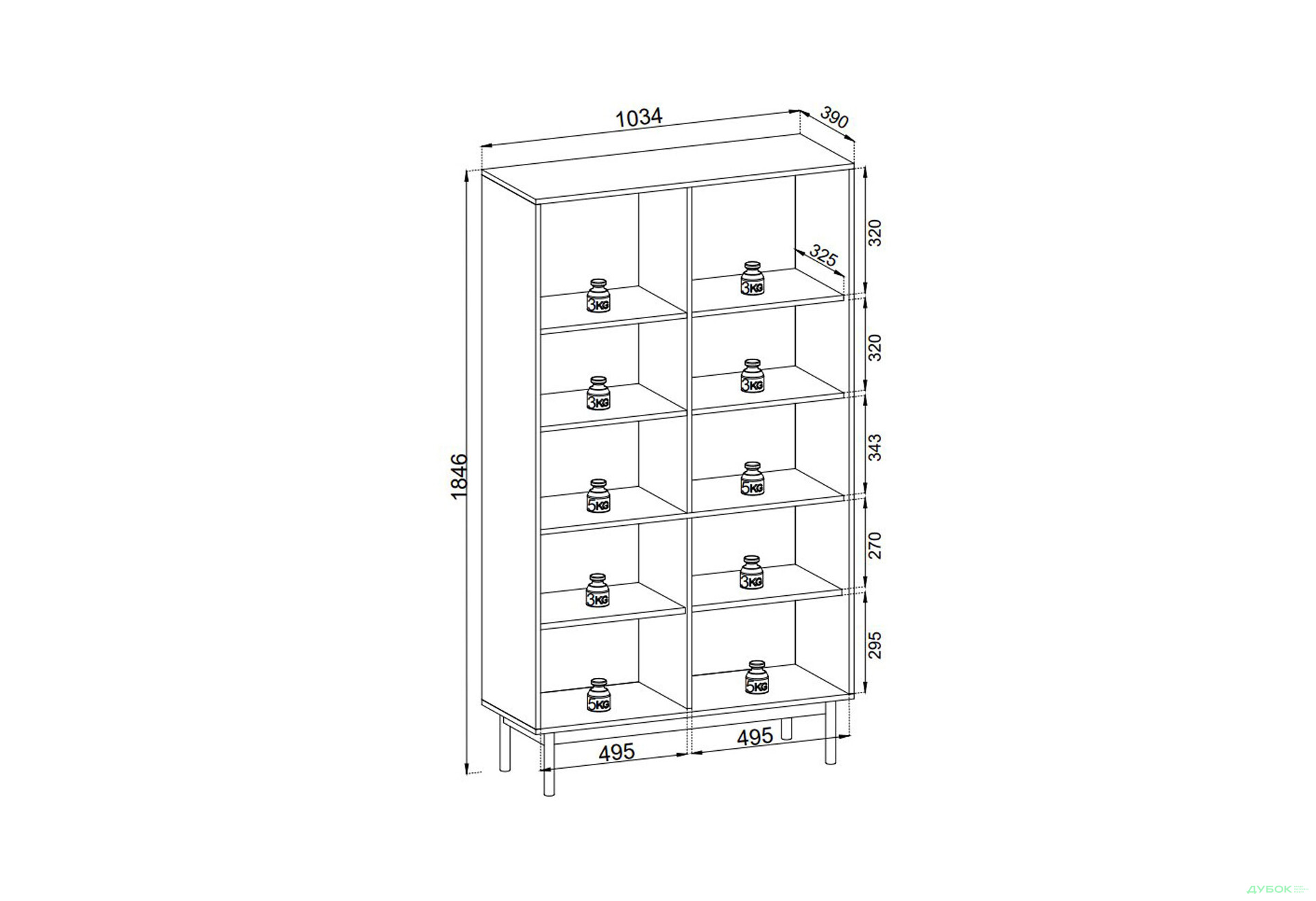 Вітрина Perfect Home Джапанді / Japandi 103 см, дуб лінеа - Зображення 6 Зображення 6 - Вітрина Perfect Home Джапанді / Japandi 103 см, дуб лінеа
