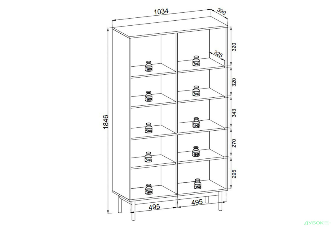 Вітрина Perfect Home Джапанді / Japandi 103 см, дуб лінеа - Зображення 6 Зображення 6 - Вітрина Perfect Home Джапанді / Japandi 103 см, дуб лінеа
