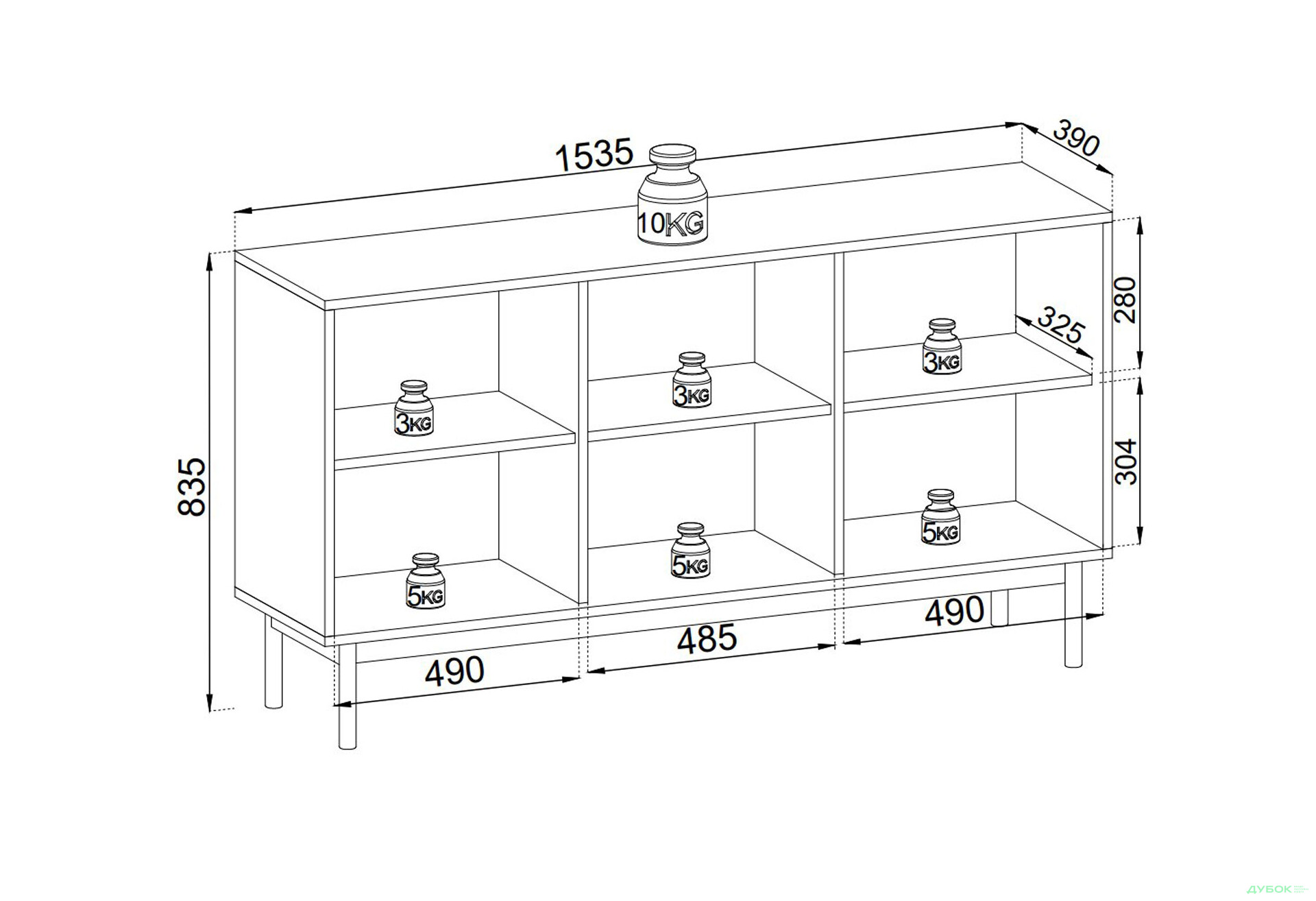 Комод Perfect Home Джапанді / Japandi K154 153 см, дуб лінеа - Зображення 6 Зображення 6 - Комод Perfect Home Джапанді / Japandi K154 153 см, дуб лінеа
