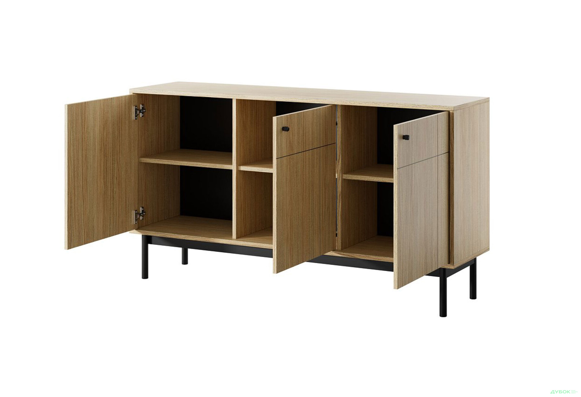 Комод Perfect Home Джапанді / Japandi K154 153 см, дуб лінеа - Зображення 2 Зображення 2 - Комод Perfect Home Джапанді / Japandi K154 153 см, дуб лінеа