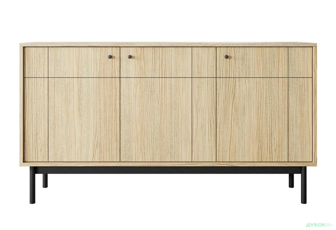 Комод Perfect Home Джапанді / Japandi K154 153 см, дуб лінеа - Зображення 3 Зображення 3 - Комод Perfect Home Джапанді / Japandi K154 153 см, дуб лінеа