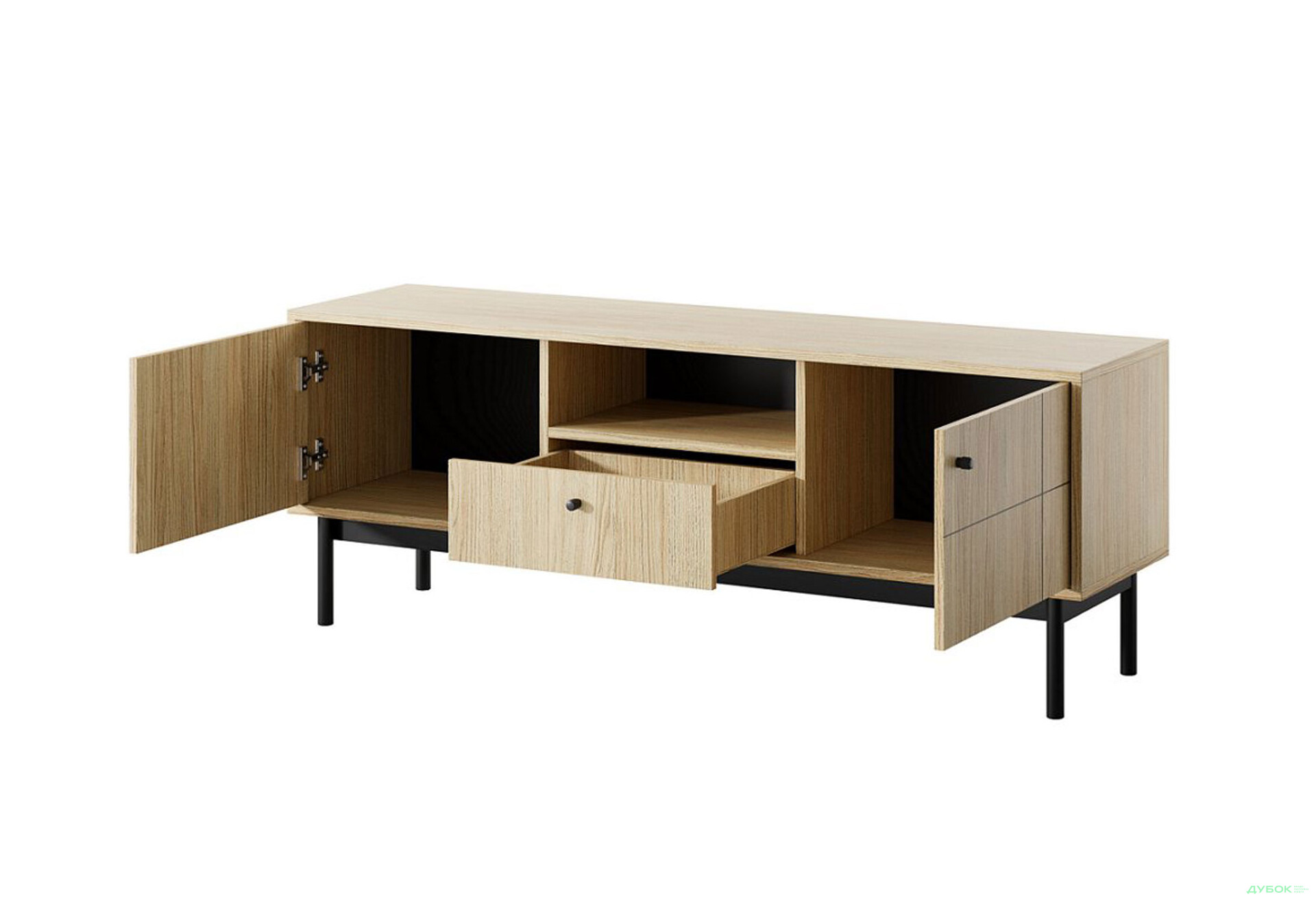 Тумба під ТВ Perfect Home Джапанді / Japandi RTV154 153 см, дуб лінеа - Зображення 2 Зображення 2 - Тумба під ТВ Perfect Home Джапанді / Japandi RTV154 153 см, дуб лінеа