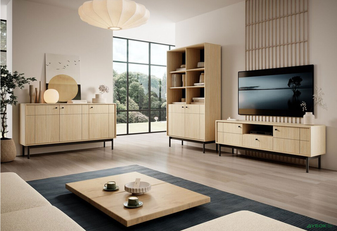 Гостиная Perfect Home Джапанди / Japandi, дуб линеа - Изображение 1 Изображение 1 - Гостиная Perfect Home Джапанди / Japandi, дуб линеа