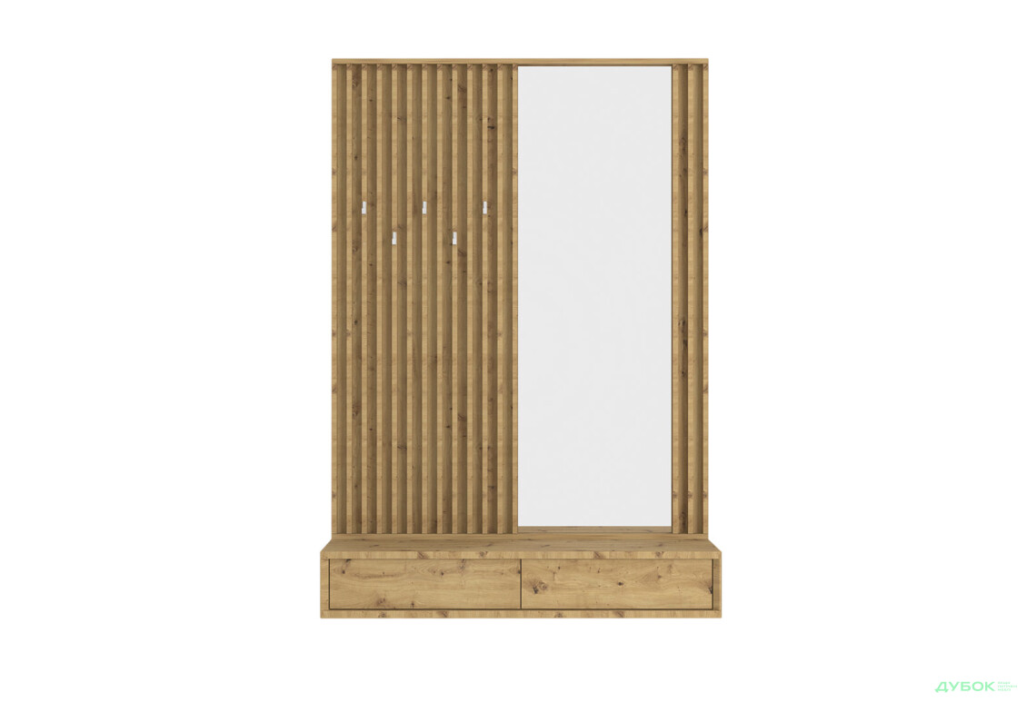 Передпокій Гербор Делі дуб 120 см, дуб артизан - Зображення 1 Зображення 1 - Передпокій Гербор Делі дуб 120 см, дуб артизан