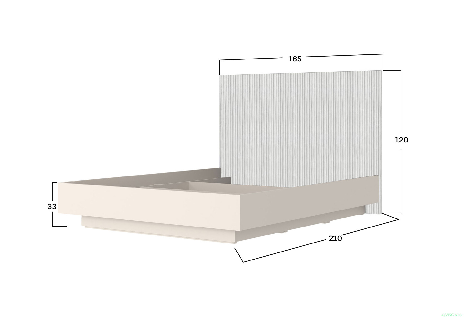Ліжко Гербор Монако (без вкладу) з підйомним механізмом 160х200 см, кашемір - Зображення 5 Зображення 5 - Ліжко Гербор Монако (без вкладу) з підйомним механізмом 160х200 см, кашемір