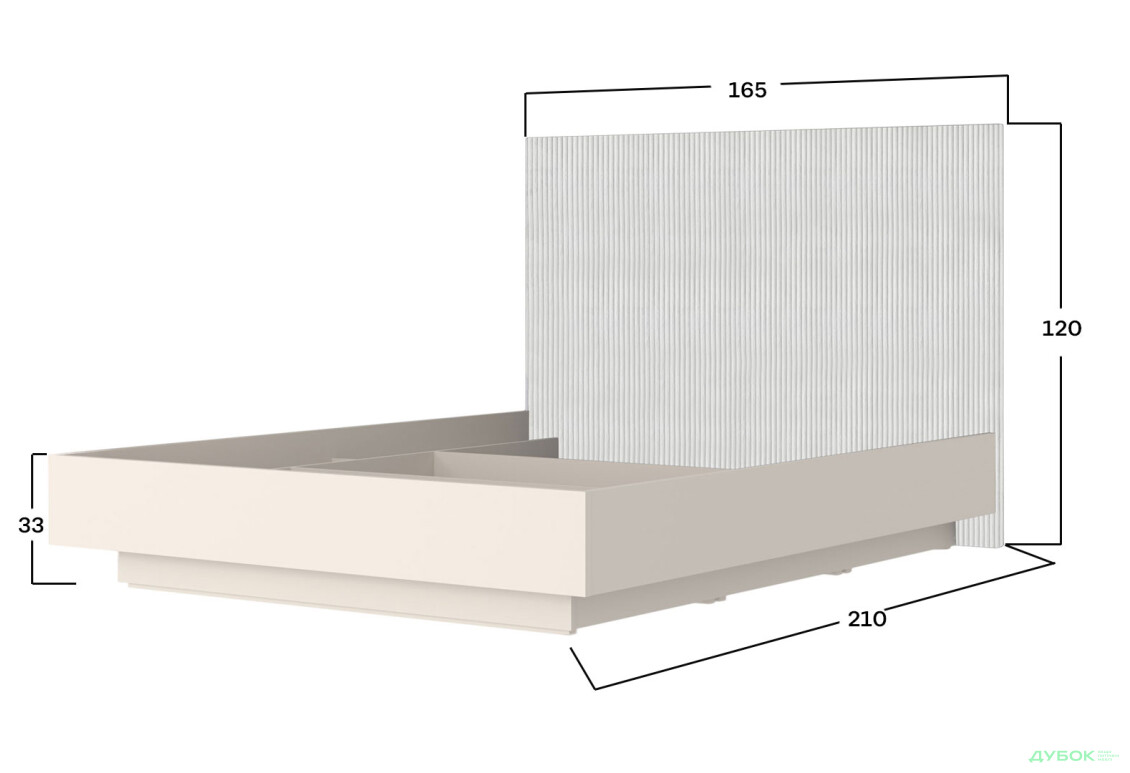 Ліжко Гербор Монако (без вкладу) з підйомним механізмом 160х200 см, кашемір - Зображення 5 Зображення 5 - Ліжко Гербор Монако (без вкладу) з підйомним механізмом 160х200 см, кашемір