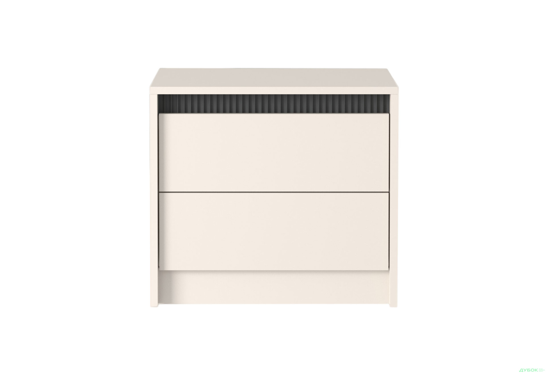 Тумба прикроватная Гербор Монако с 2 ящиками 54 см, кашемир / элегантный серый софттач - Изображение 1 Изображение 1 - Тумба прикроватная Гербор Монако с 2 ящиками 54 см, кашемир / элегантный серый софттач