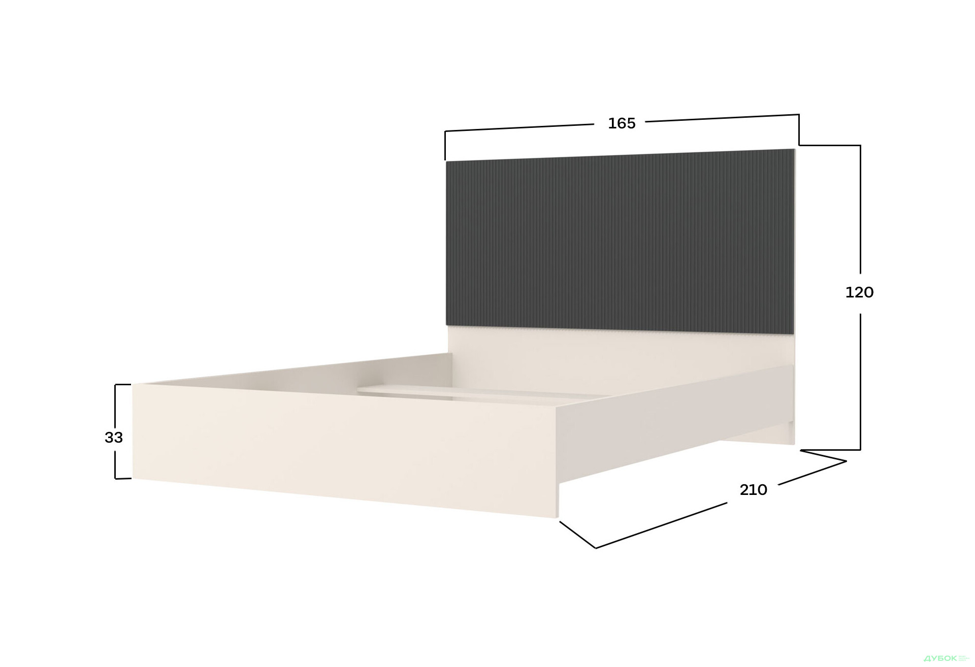 Кровать Гербор Монако (без вклада) 160х200 см, кашемир / элегантный серый софттач - Изображение 5 Изображение 5 - Кровать Гербор Монако (без вклада) 160х200 см, кашемир / элегантный серый софттач
