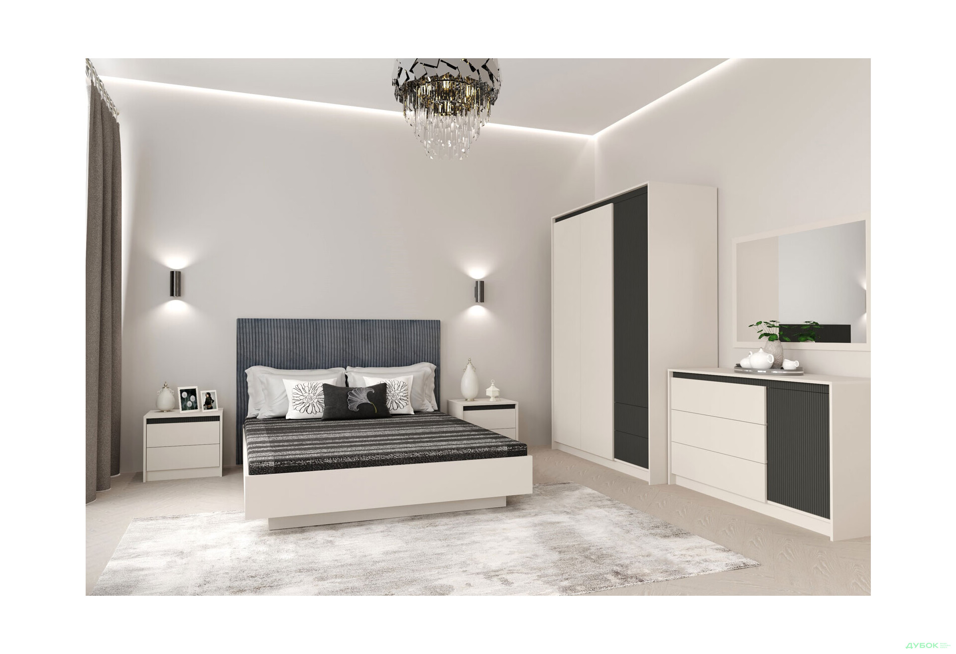 Ліжко Гербор Монако (без вкладу) з підйомним механізмом 160х200 см, кашемір / елегантний сірий софттач - Зображення 4 Зображення 4 - Ліжко Гербор Монако (без вкладу) з підйомним механізмом 160х200 см, кашемір / елегантний сірий софттач