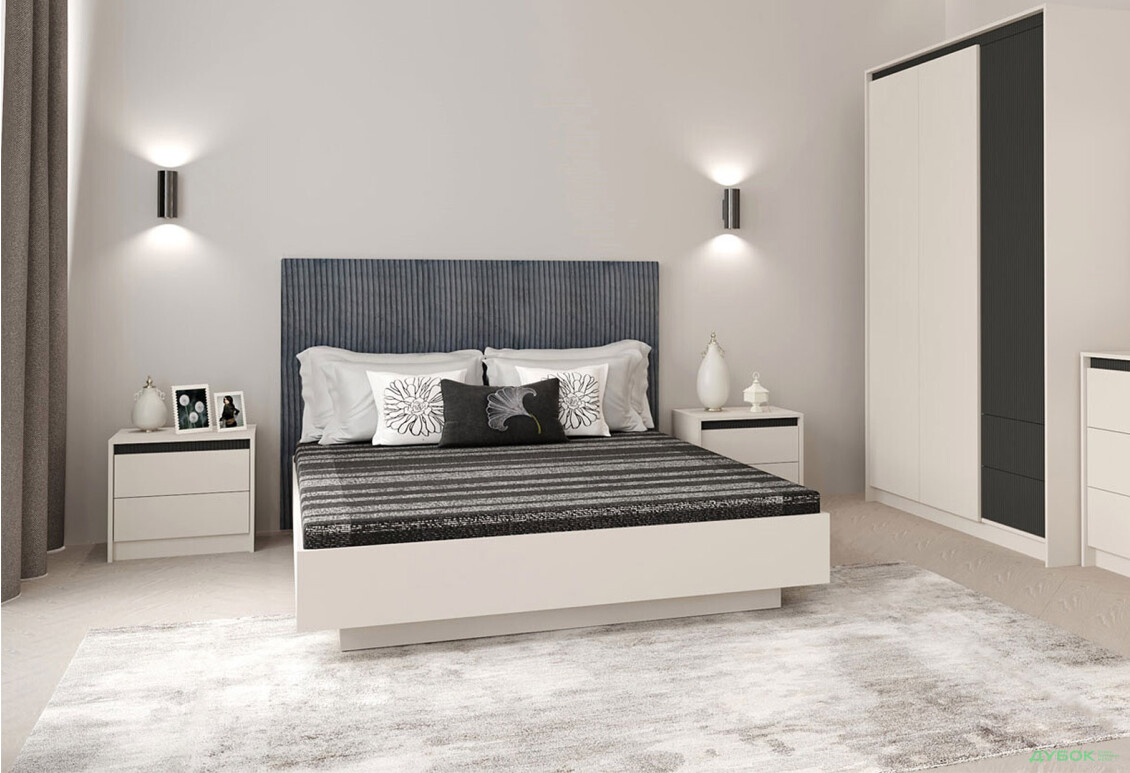 Ліжко Гербор Монако (без вкладу) з підйомним механізмом 160х200 см, кашемір / елегантний сірий софттач - Зображення 2 Зображення 2 - Ліжко Гербор Монако (без вкладу) з підйомним механізмом 160х200 см, кашемір / елегантний сірий софттач