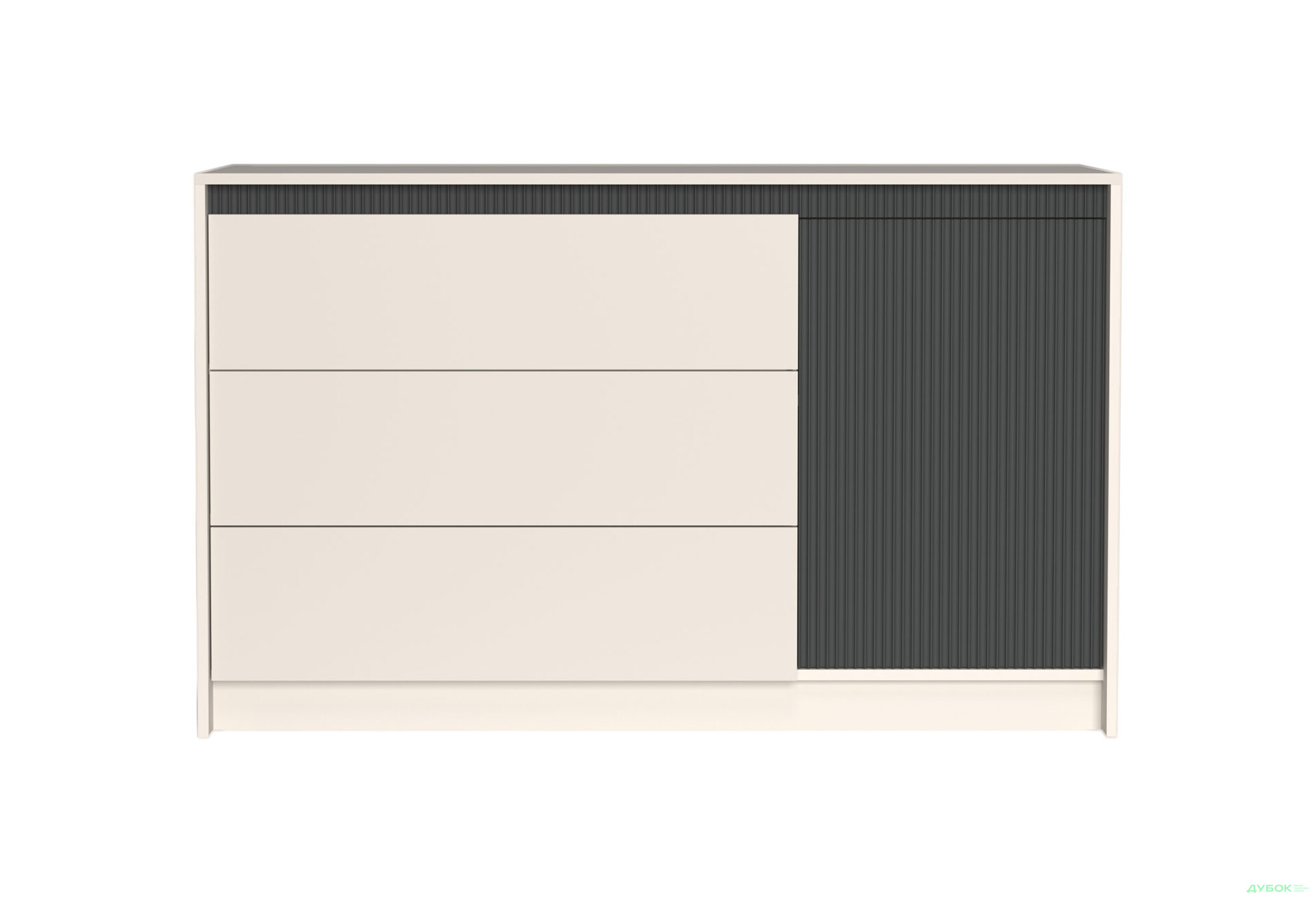 Спальня Гербор Монако з шафою 3-дверною та ліжком 160х200 см, кашемір / елегантний сірий софттач - Зображення 6 Зображення 6 - Спальня Гербор Монако з шафою 3-дверною та ліжком 160х200 см, кашемір / елегантний сірий софттач