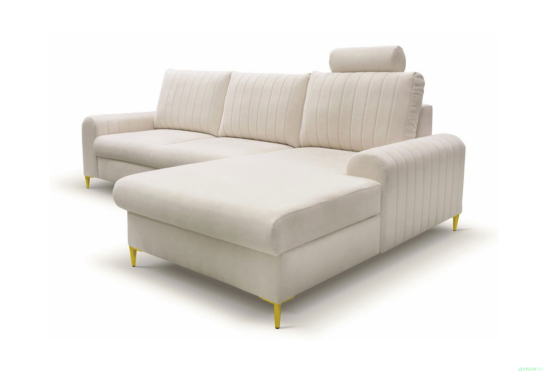 М'який куточок Perfect Home Монако / Monaco 252х168 см кут Г Бежевий (Velluto 2) - Зображення 3 Зображення 3 - М'який куточок Perfect Home Монако / Monaco 252х168 см кут Г Бежевий (Velluto 2)