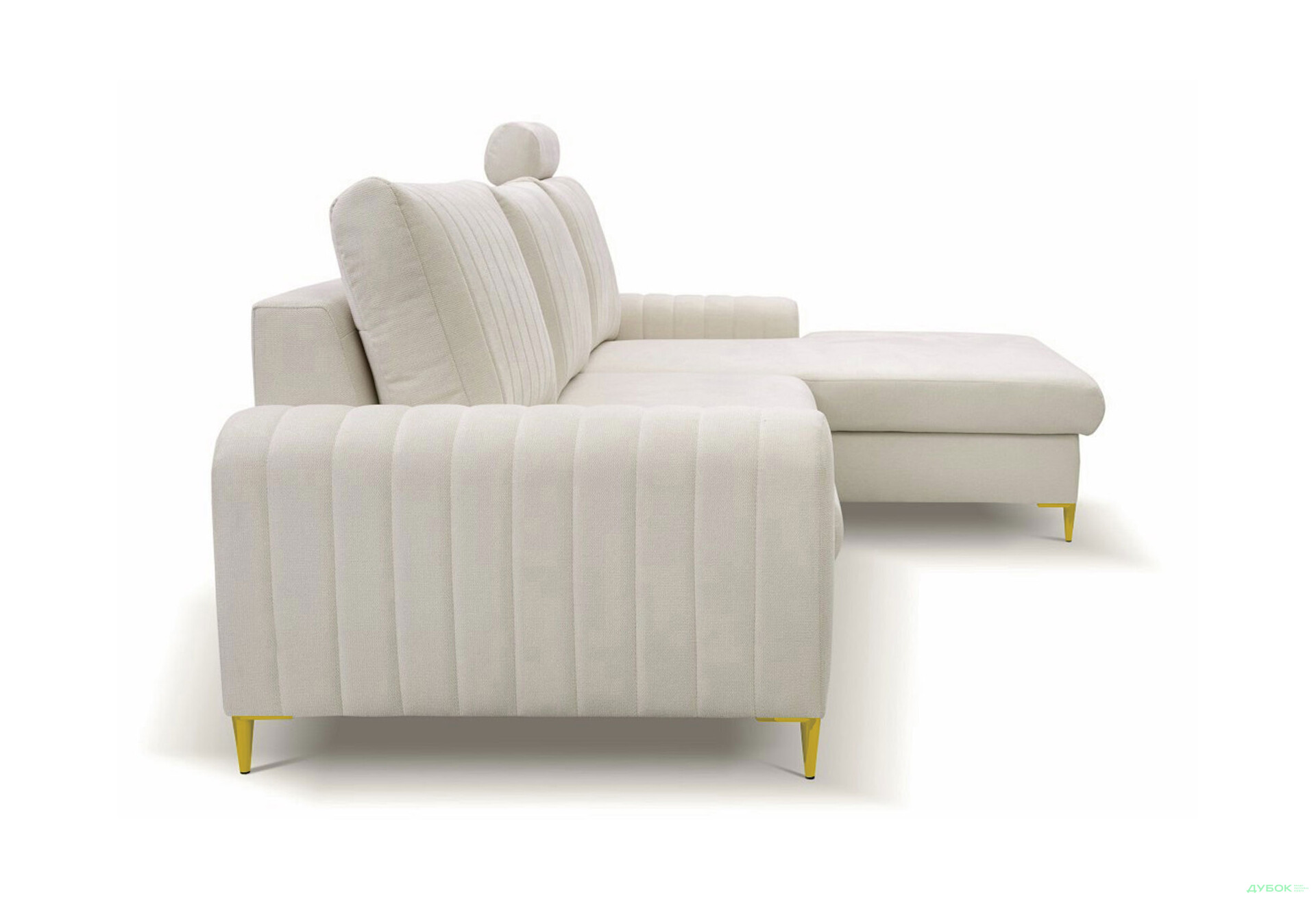 М'який куточок Perfect Home Монако / Monaco 252х168 см кут Г Бежевий (Velluto 2) - Зображення 4 Зображення 4 - М'який куточок Perfect Home Монако / Monaco 252х168 см кут Г Бежевий (Velluto 2)