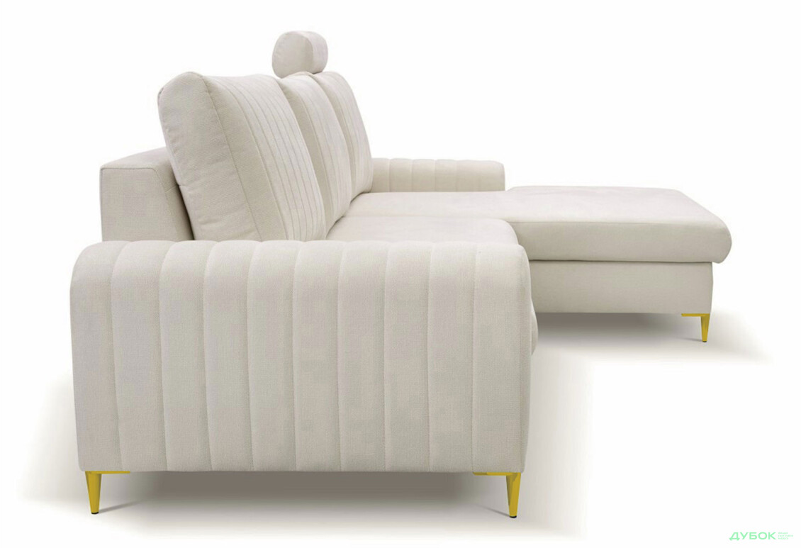 М'який куточок Perfect Home Монако / Monaco 252х168 см кут Г Бежевий (Velluto 2) - Зображення 4 Зображення 4 - М'який куточок Perfect Home Монако / Monaco 252х168 см кут Г Бежевий (Velluto 2)