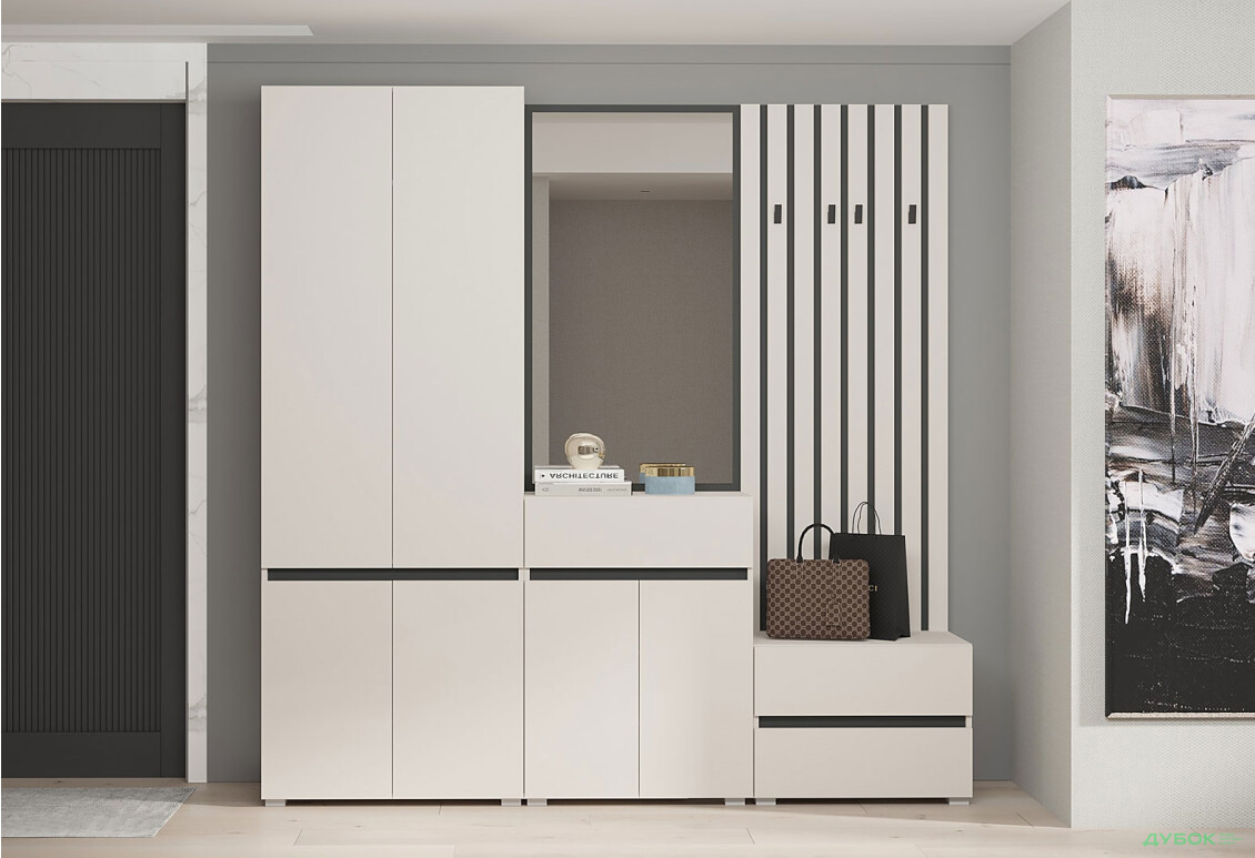 Вішак Гербор Лондон WIE67 67 см, кашемір / антрацит - Зображення 2 Зображення 2 - Вішак Гербор Лондон WIE67 67 см, кашемір / антрацит