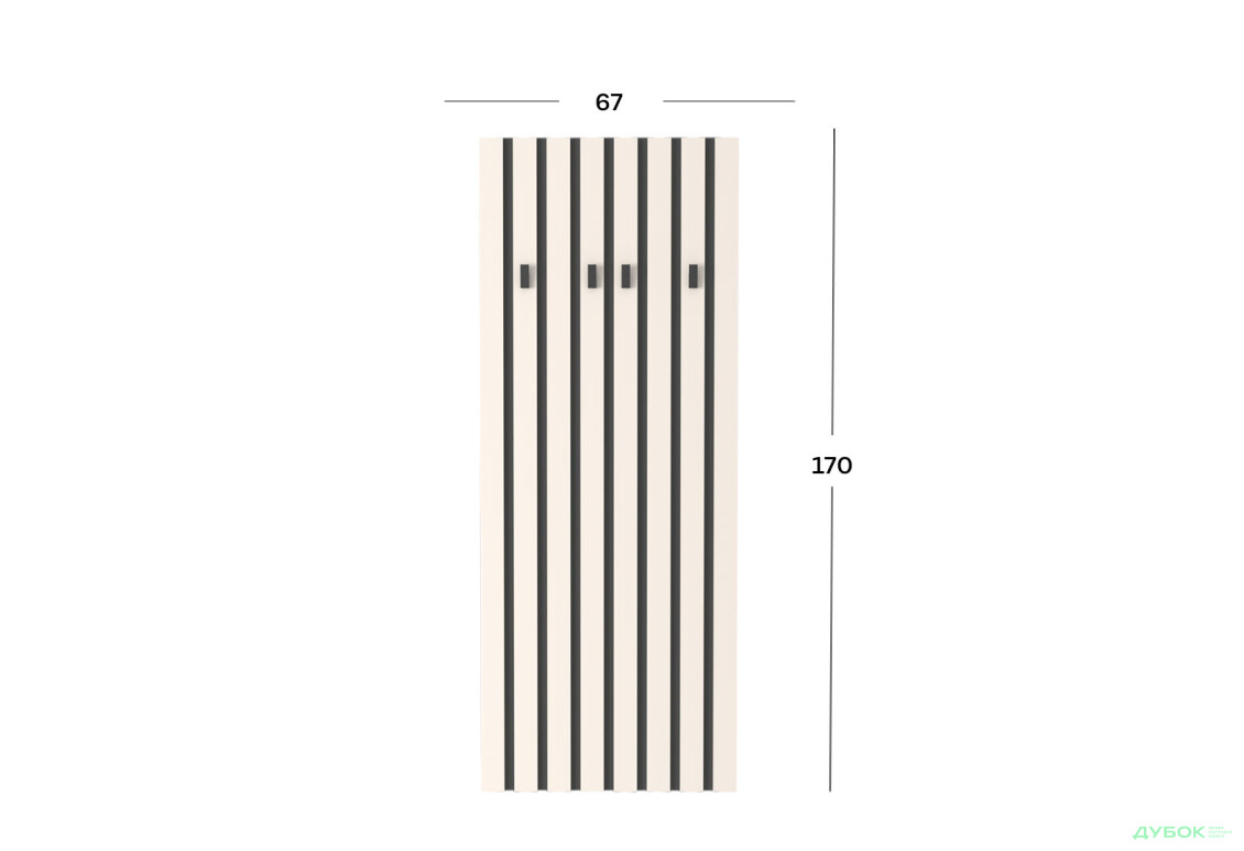 Вішак Гербор Лондон WIE67 67 см, кашемір / антрацит - Зображення 3 Зображення 3 - Вішак Гербор Лондон WIE67 67 см, кашемір / антрацит