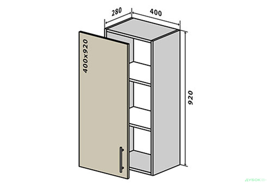 В43 Тумба 1Д 40 Соната / Sonata VIP-master - Зображення 1 Зображення 1 - В43 Тумба 1Д 40 Соната / Sonata VIP-master