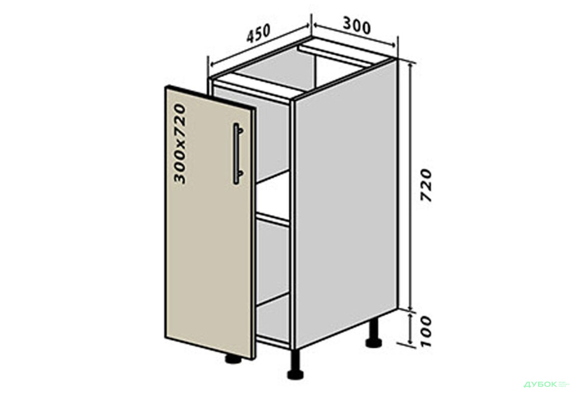 Н2 Тумба 1Д 30 Соната / Sonata VIP-master - Зображення 1 Зображення 1 - Н2 Тумба 1Д 30 Соната / Sonata VIP-master